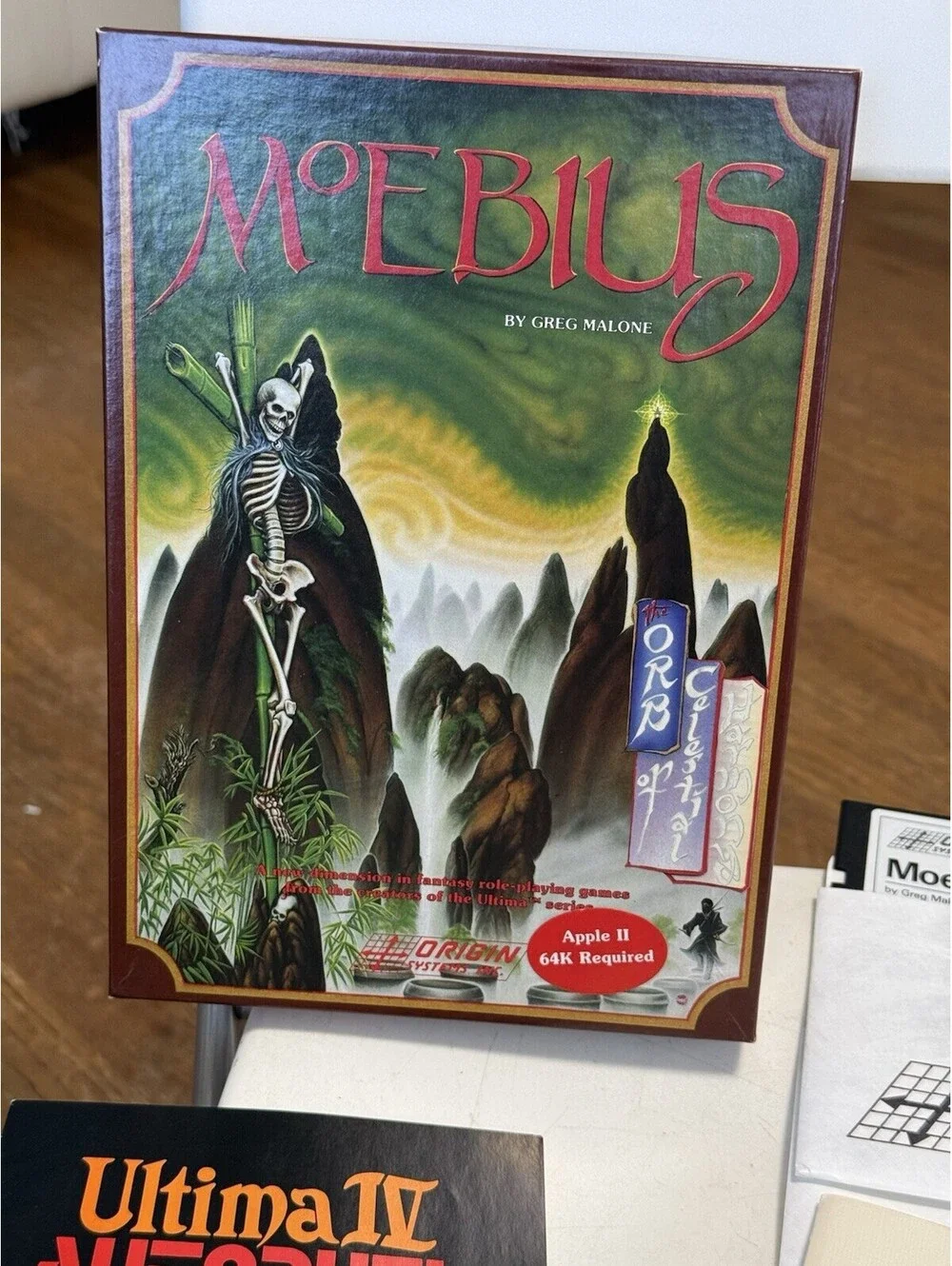 Moebius Commodore 64 Origin Systems Books Poster Game Complete( Untested)